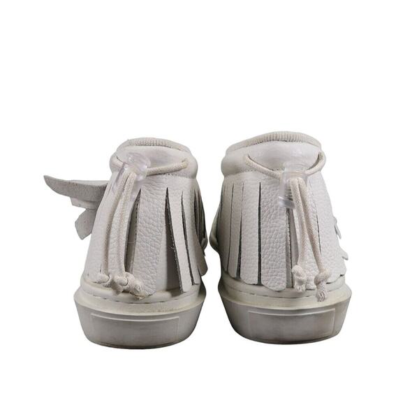 Clear Weather Shoes Mens 11 Sneaker Chukka Boot One O One White Leather Casual - Picture 5 of 13